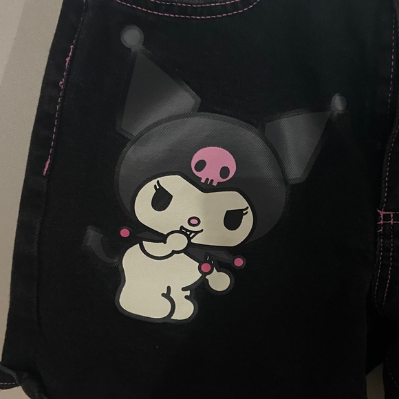 Kuromi Sanrio denim shorts size 1 - Picture 2 of 5